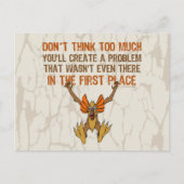 Carte Postale Ne pensez pas trop (Devant)