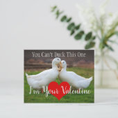 Carte Postale Ne peut pas canard Valentine (Debout devant)