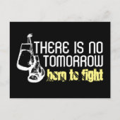 Carte Postale Né Pour Combattre, Gants De Boxe (Devant)