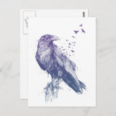 Carte Postale Né pour être libre (Devant / Derrière)