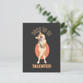Carte Postale Né pour être talentueux Funny Kitten chanter (Debout devant)