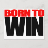 Carte Postale Né pour gagner (Devant)