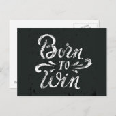 Carte Postale Né pour gagner (Devant / Derrière)