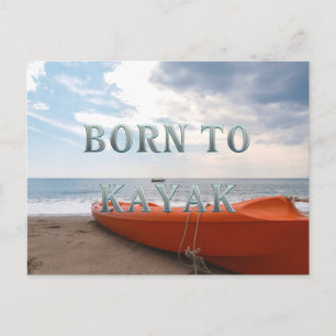 CARTE POSTALE NÉ POUR LE KAYAK