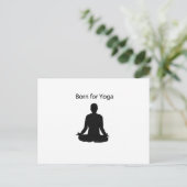 Carte Postale né pour le yoga (Debout devant)