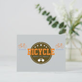 Carte Postale né pour pédaler vélo-thème (Debout devant)