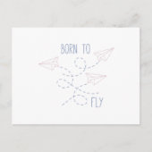 Carte Postale Né pour voler (Devant)