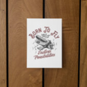 Carte Postale Né pour voler