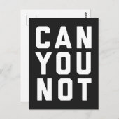 Carte Postale Ne pouvez-vous pas faire un devis amusant (Devant / Derrière)