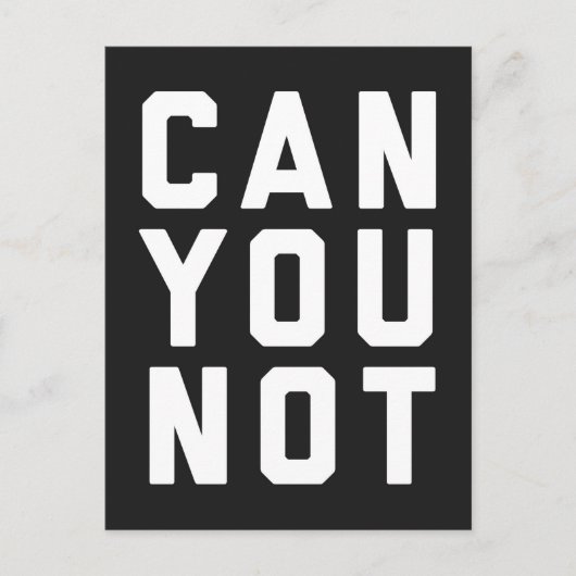 Carte Postale Ne pouvez-vous pas faire un devis amusant (Devant)