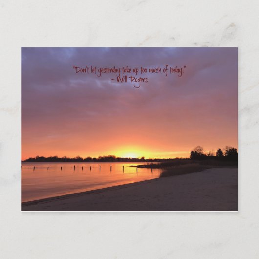 Carte Postale Ne prends pas trop d'importance hier (Devant)