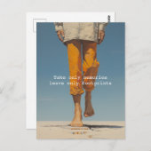 Carte Postale Ne prenez que des souvenirs, ne laissez que des em (Devant / Derrière)