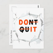 Carte Postale Ne quittez pas | Faites-le (Devant / Derrière)