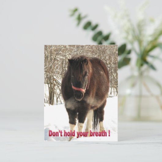 Carte Postale Ne retenez pas votre souffle (Debout devant)