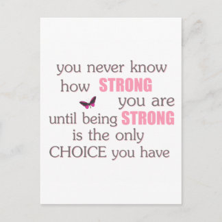Carte Postale Ne Savez Jamais À Quel Point Vous Êtes Fort