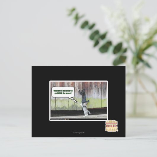 Carte Postale Ne serait-ce pas plus facile (Debout devant)