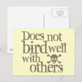 Carte Postale Ne S'Oiit Pas Bien Avec Les Autres (Devant / Derrière)