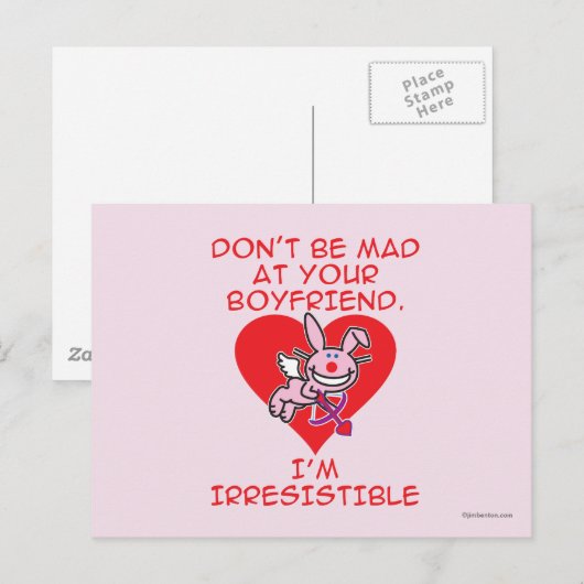 Carte Postale Ne sois pas fou (Devant / Derrière)