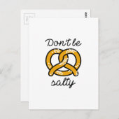 Carte Postale Ne sois pas salé (Devant / Derrière)