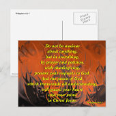 Carte Postale Ne soyez pas soucieux (des flammes de danse) - (Devant / Derrière)