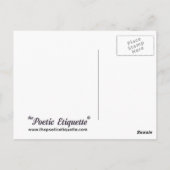 Carte Postale Ne soyez pas une plante grimpante (Dos)