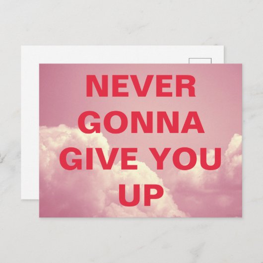 Carte Postale Ne T'abandonnera jamais (Devant / Derrière)