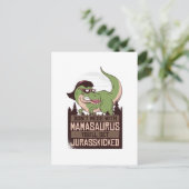 Carte Postale Ne T'amuse Pas Avec Mamasaurus tu vas te faire JUR (Debout devant)