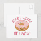 Carte Postale Ne t'inquiète pas d'être heureux (Devant / Derrière)