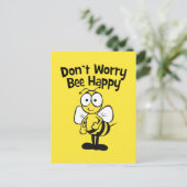 Carte Postale Ne t'inquiète pas d'être heureux | Bumble Bee (Debout devant)
