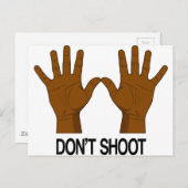 Carte Postale Ne tirez pas (Devant / Derrière)