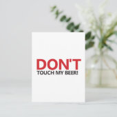 Carte Postale Ne touchez pas à ma bière ! (Debout devant)