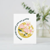 Carte Postale Ne vous arrêtez pas tant que vous n’êtes pas fier  (Debout devant)