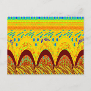 Carte Postale Ne vous inquiétez pas être heureux Art Design