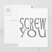 Carte Postale Ne vous laissez pas (Devant / Derrière)