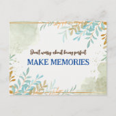 Carte Postale Ne vous souciez pas d'être un devis parfait (Devant)