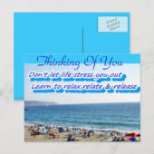 Carte Postale Ne vous stressez pas, détendez-vous (Devant / Derrière)