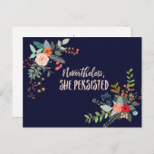 Carte Postale Néanmoins, Elle A Persisté (Devant / Derrière)