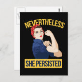 Carte Postale néanmoins, elle a persisté (Devant / Derrière)