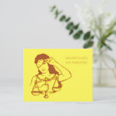 Carte Postale Néanmoins, elle a persisté (jaune) (Debout devant)