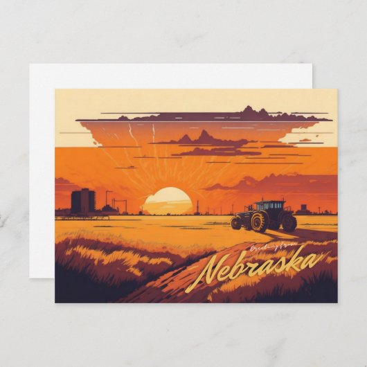 Carte Postale Nebraska (Devant / Derrière)