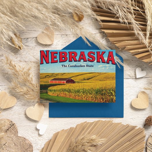 Carte Postale Nebraska Cornfield