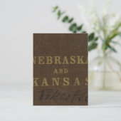 Carte Postale Nebraska et Kansas (Debout devant)