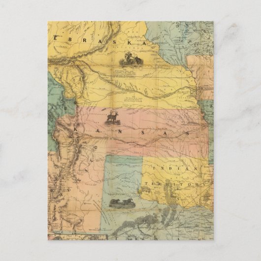 Carte Postale Nebraska et Kansas 2 (Devant)