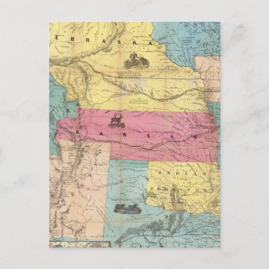 Carte Postale Nebraska et Kansas 3 (Devant)