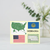 Carte Postale Nebraska, États-Unis (Debout devant)