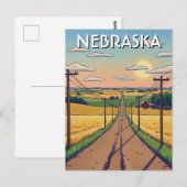 Carte Postale  Nebraska Postcard (Devant / Derrière)