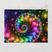 Carte Postale Nebula arc-en-ciel fractale (Devant)