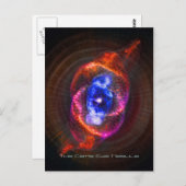 Carte Postale Nebula des yeux des chats (Devant / Derrière)