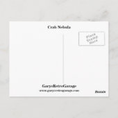 Carte Postale Nebula du crabe (Dos)