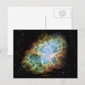 Carte Postale Nebula du crabe (Devant / Derrière)